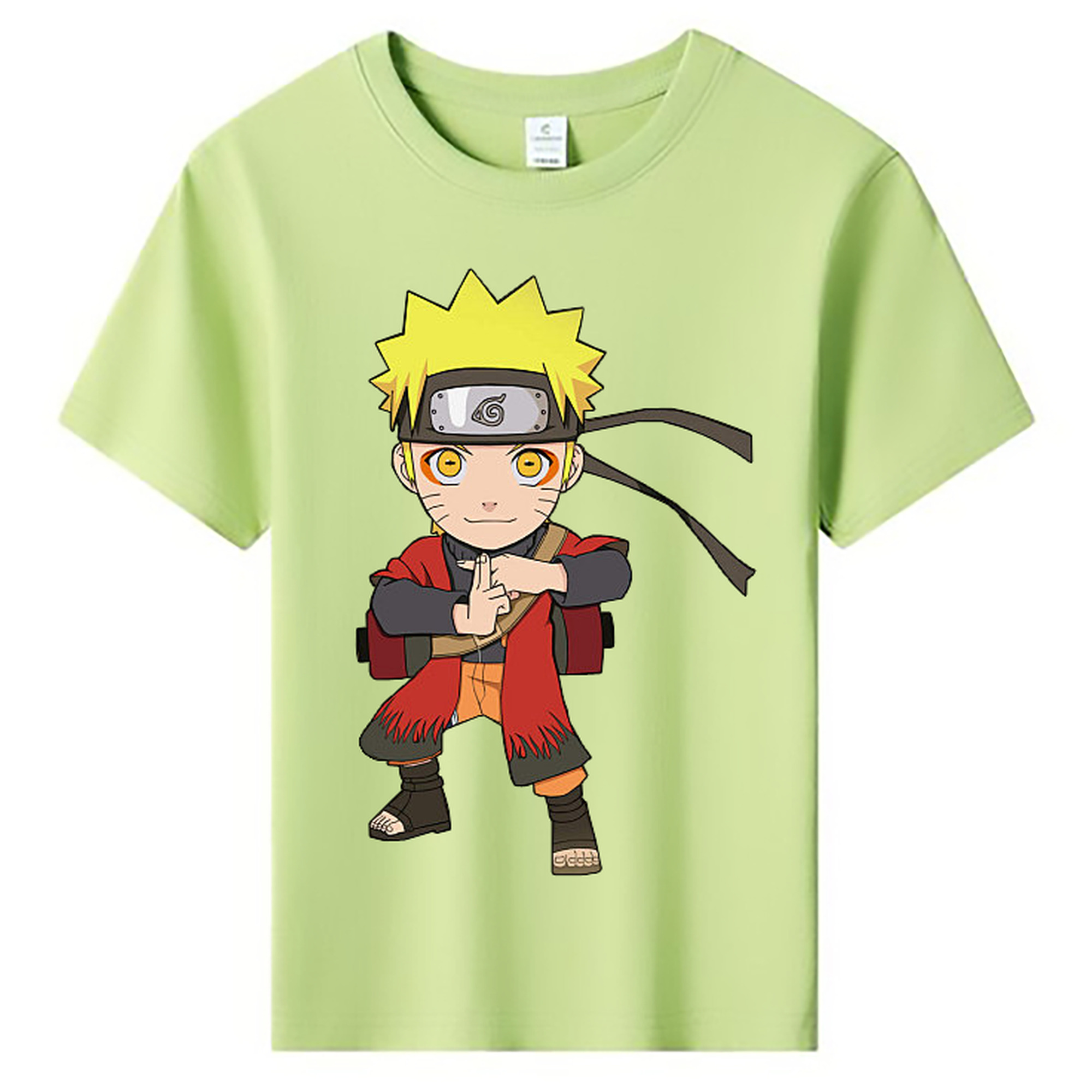 （画像用） NARUTO -ナルト- うずまき ナルト Uzumaki Naruto 綿100％キッズTシャツ（フロントプリント）